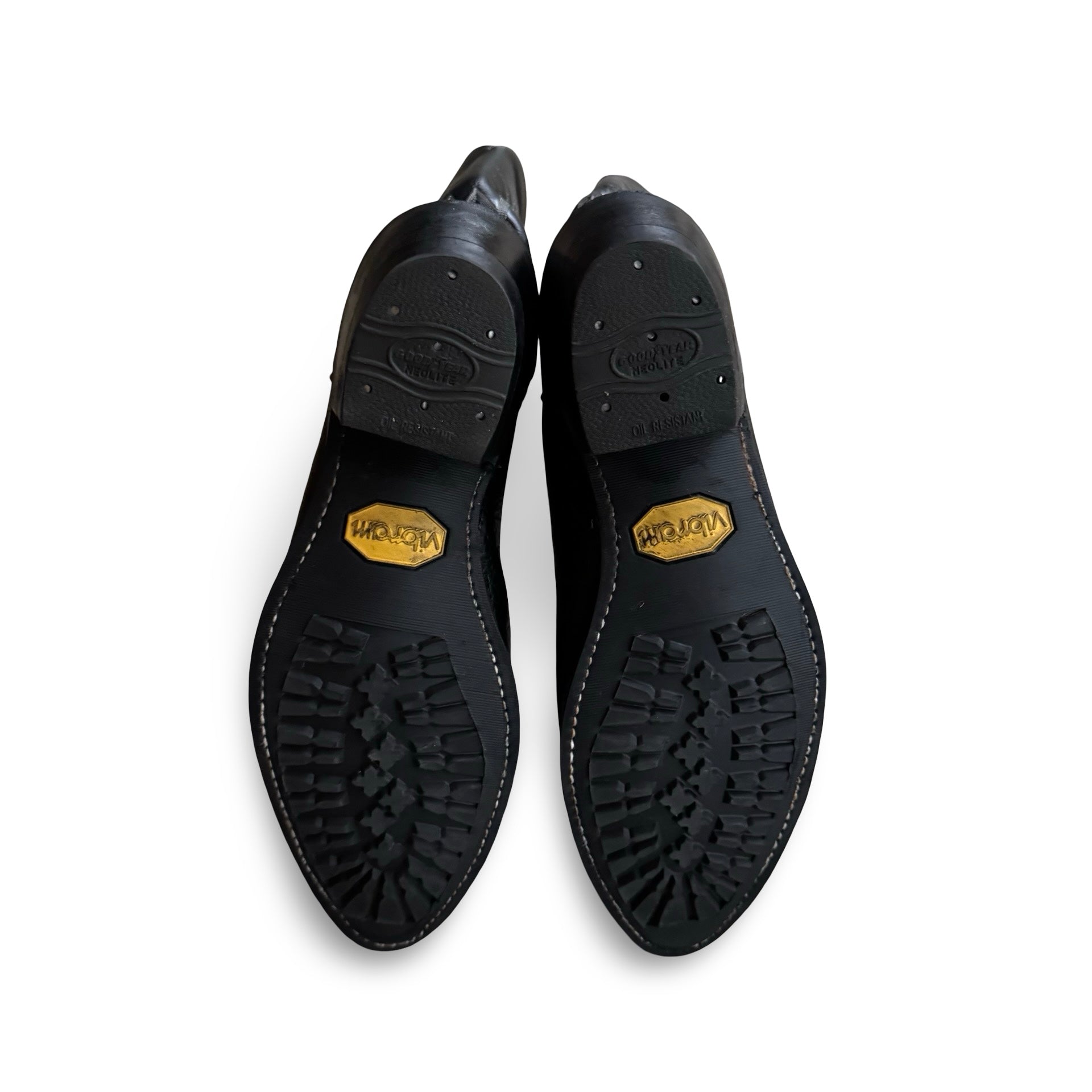 Black Leather Pointed Toe Boots (9.5D)