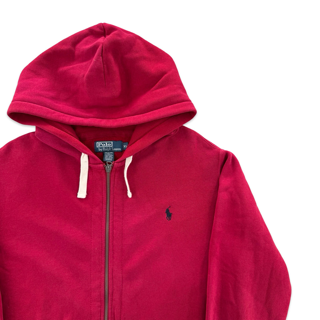 Vintage Red Polo Zip Up (XL)