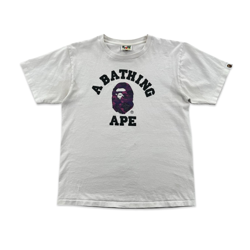 White Bathing Ape Logo Tee (M)