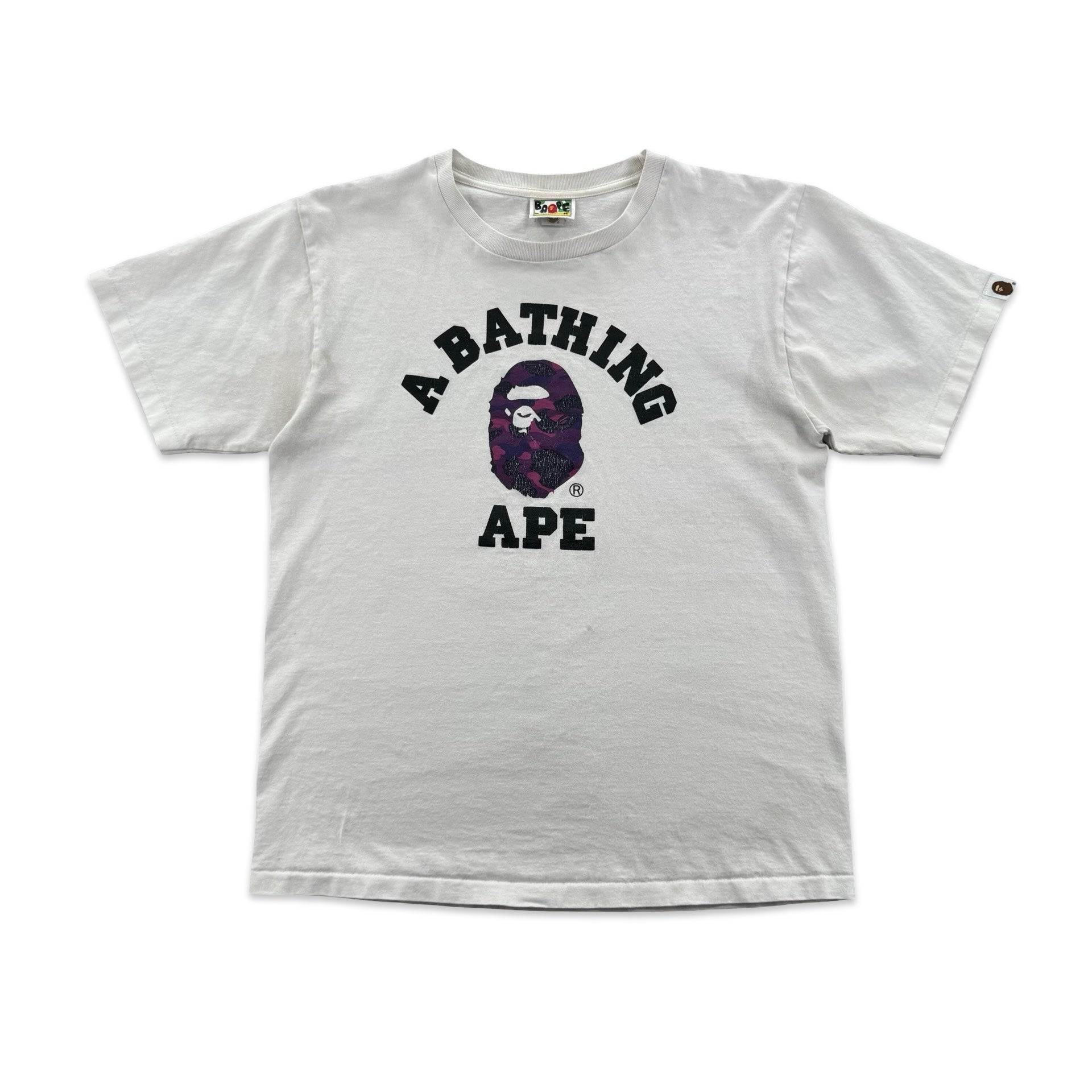 White Bathing Ape Logo Tee (M)