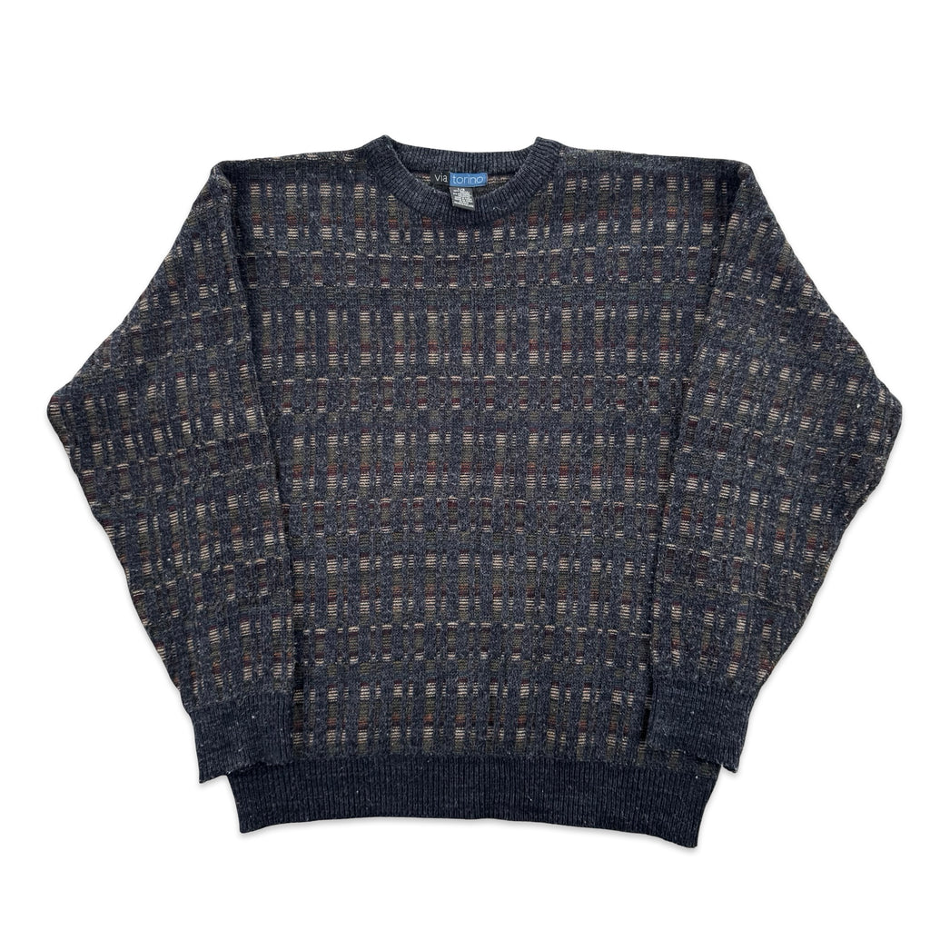 Via Torino Dark Knit Sweater (L)
