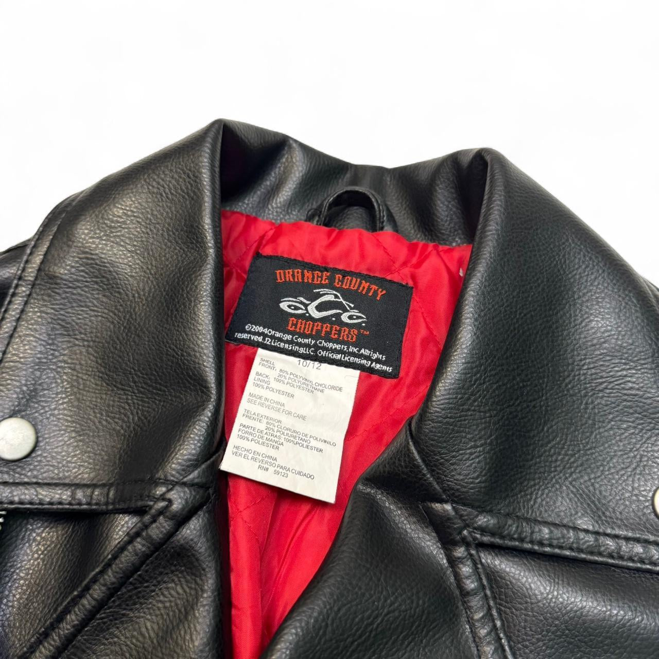 Orange County Choppers Pleather Biker Jacket (S/M Mens 10/12 Women’s )