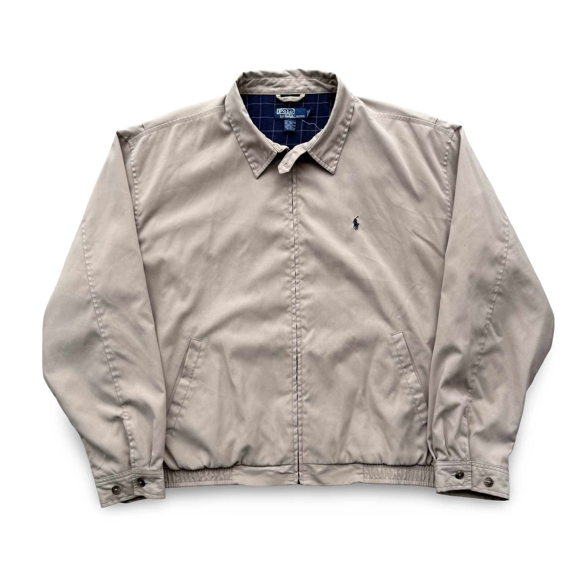 Vintage Tan Polo Harrington Jacket (XXL)