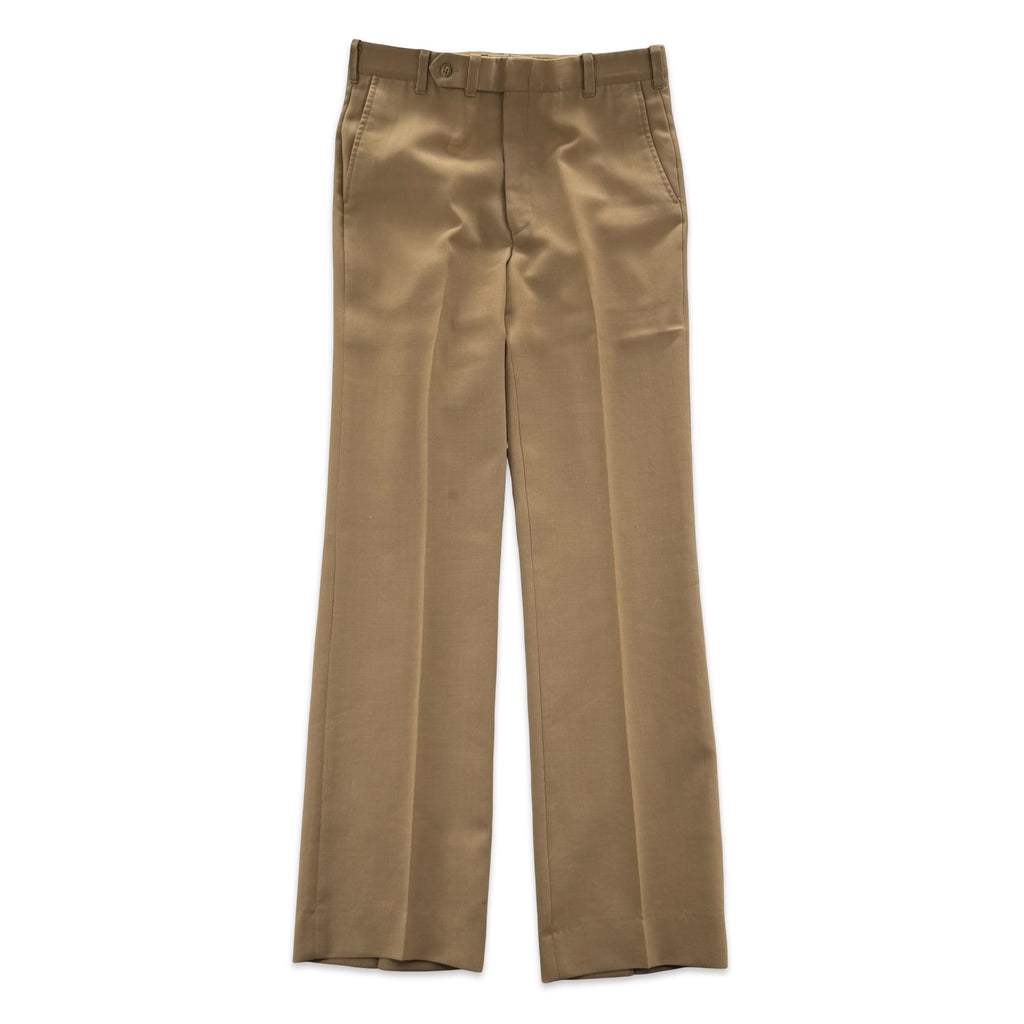 70’s Tan Pleated Trousers (32x34)