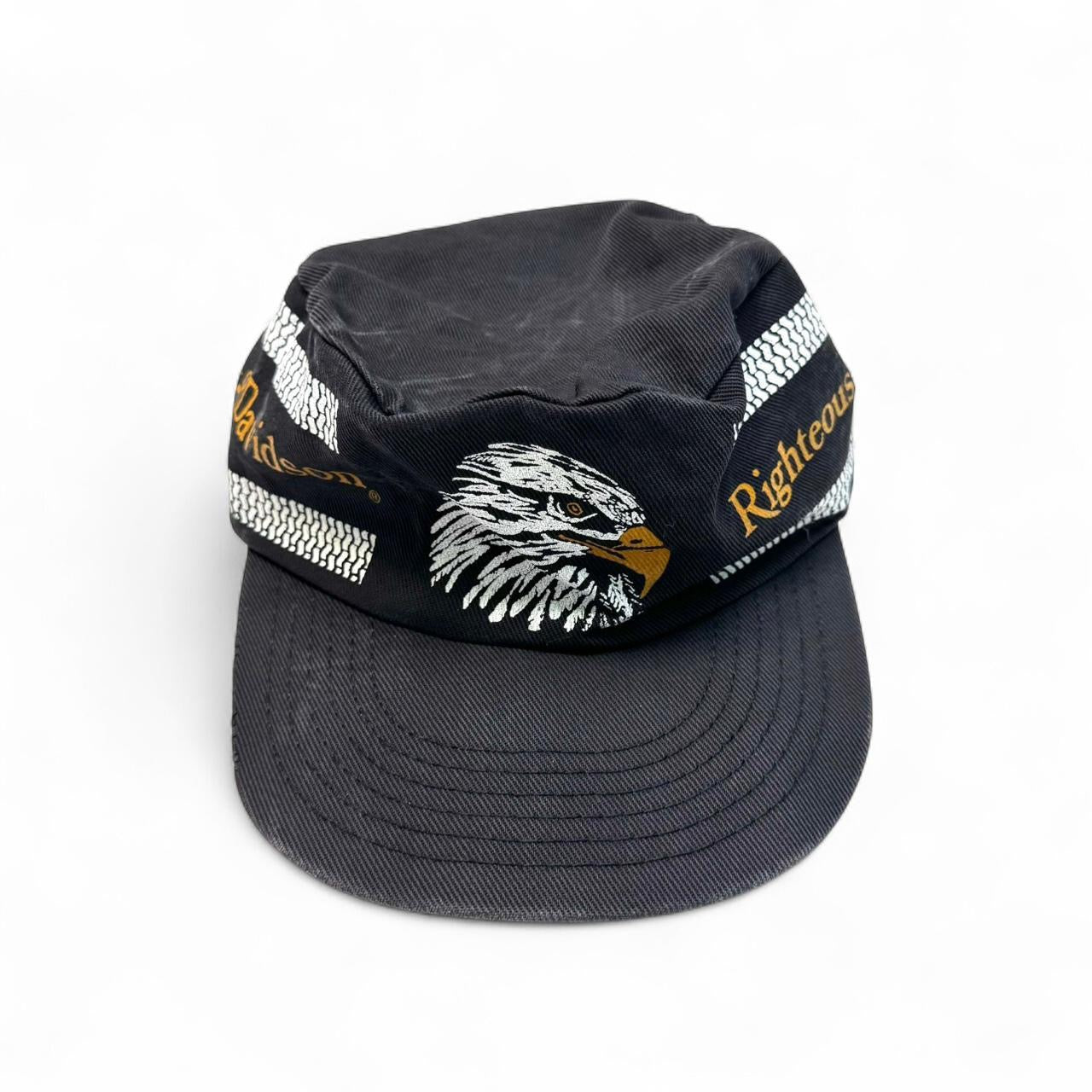 Vintage Harley Davidson Righteous Ruler Pillbox Hat