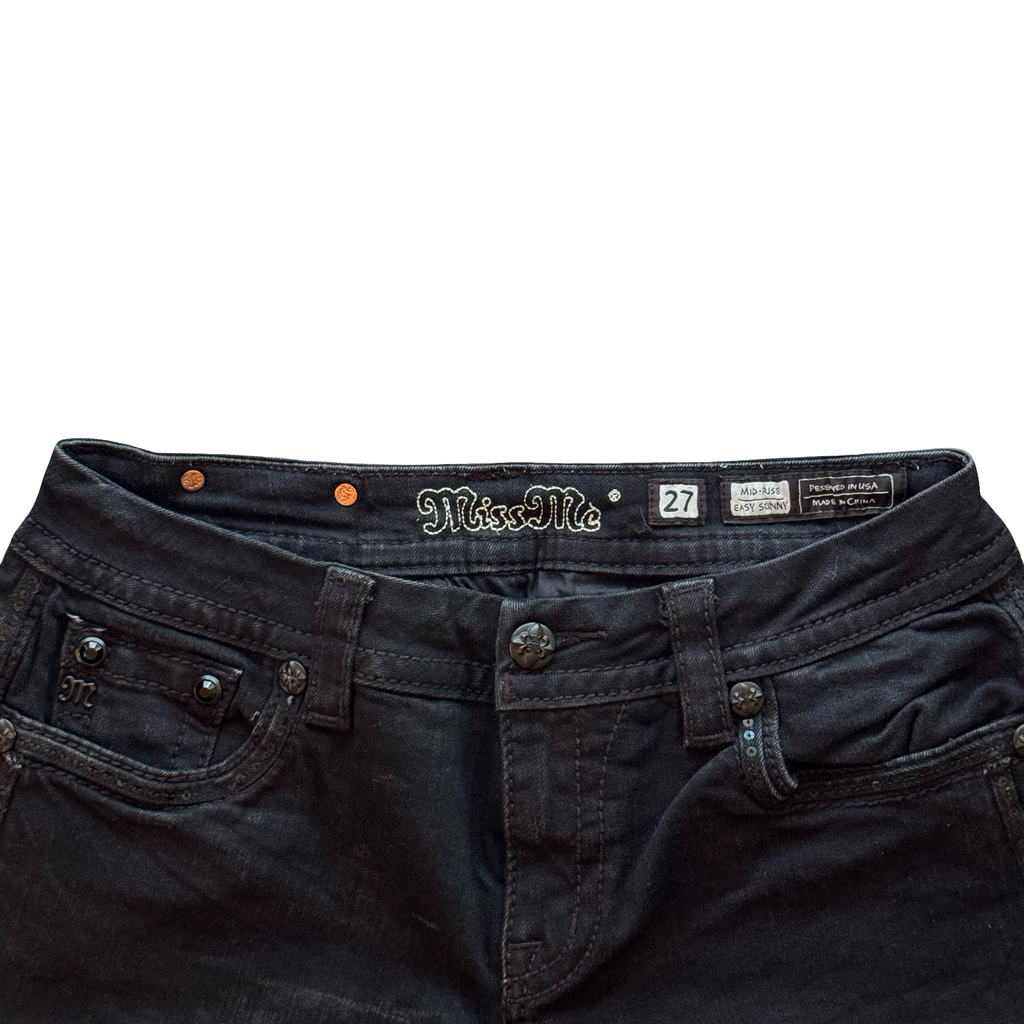 2000s Miss Me Embroidered Jeans (30x31)