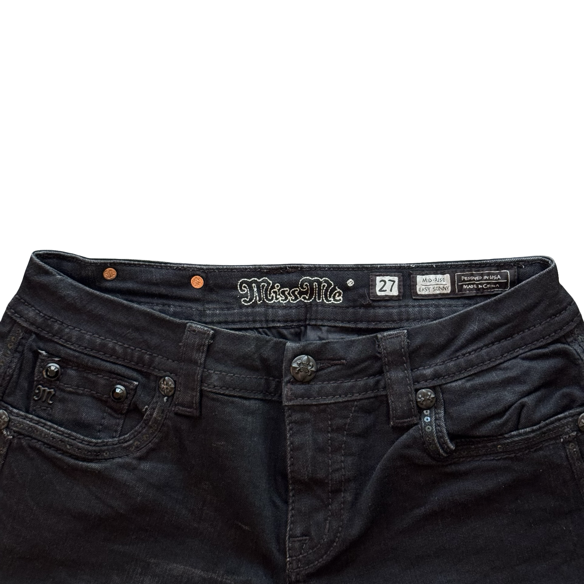 2000s Miss Me Embroidered Jeans (30x31)