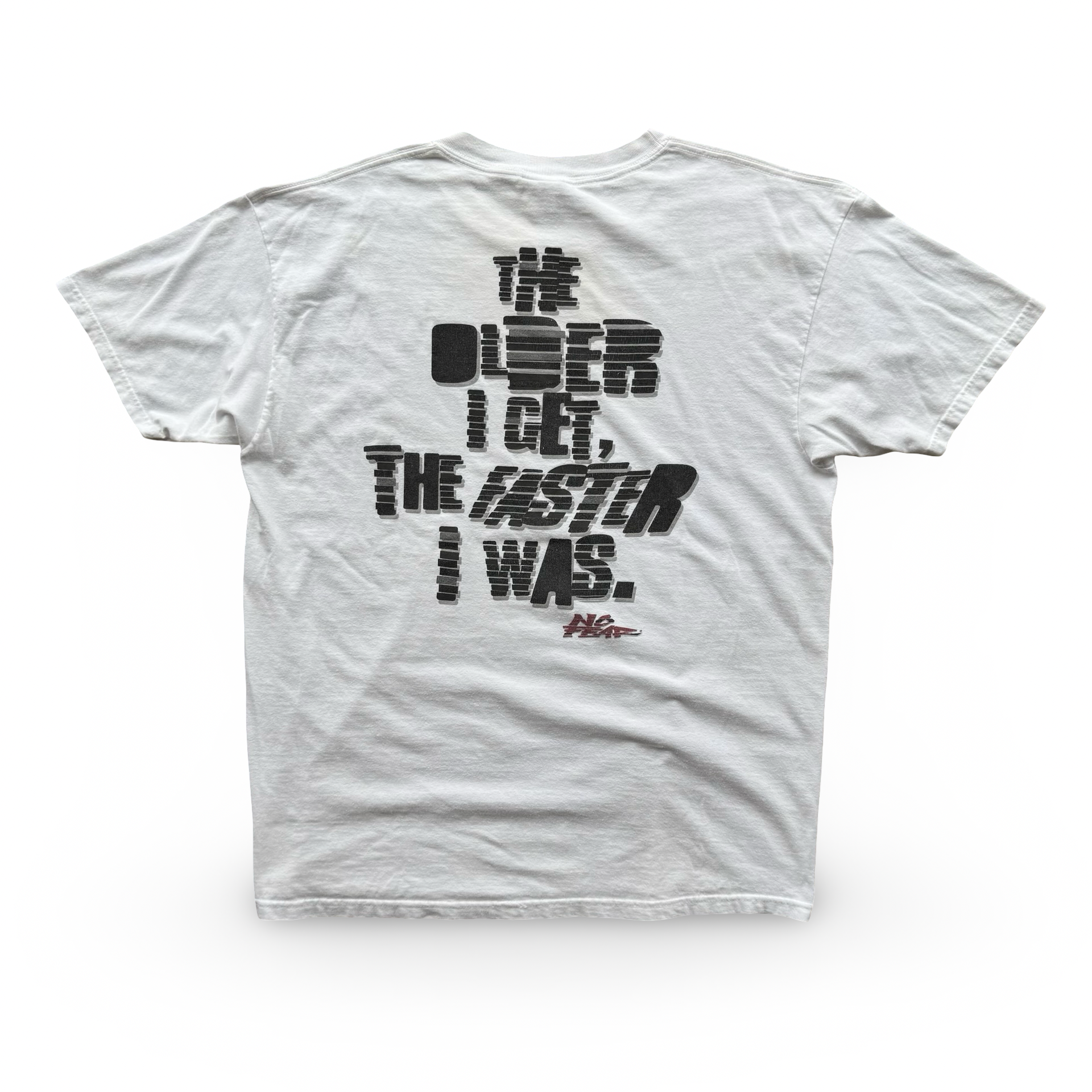 Vintage White “The Older I Get” No Fear Shirt (XL)