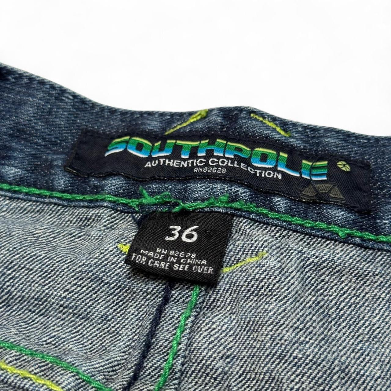 2000s Southpole Embroidered Baggy Jeans (34x32)
