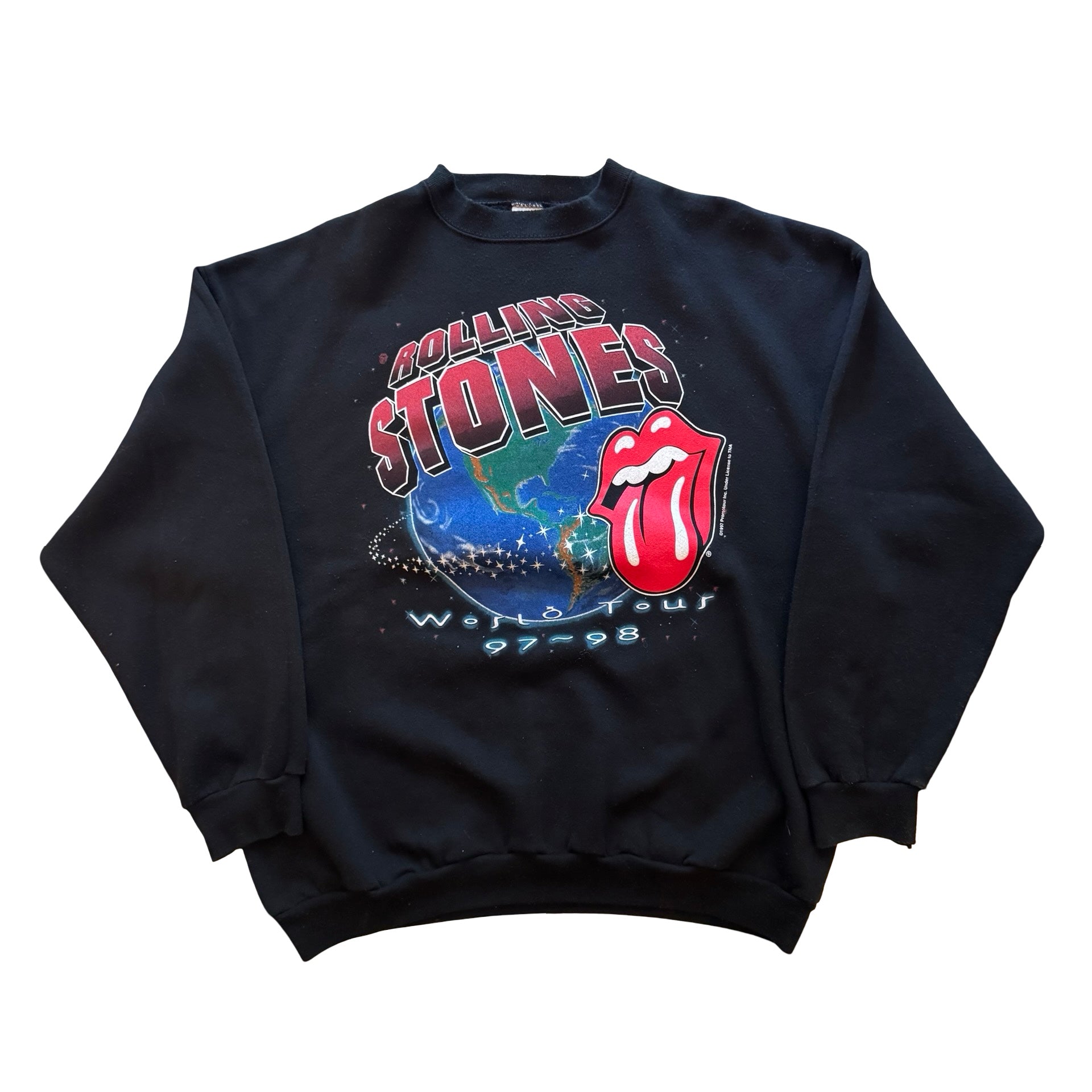 1997 Rolling Stones World Tour Crewneck Sweatshirt (XL)