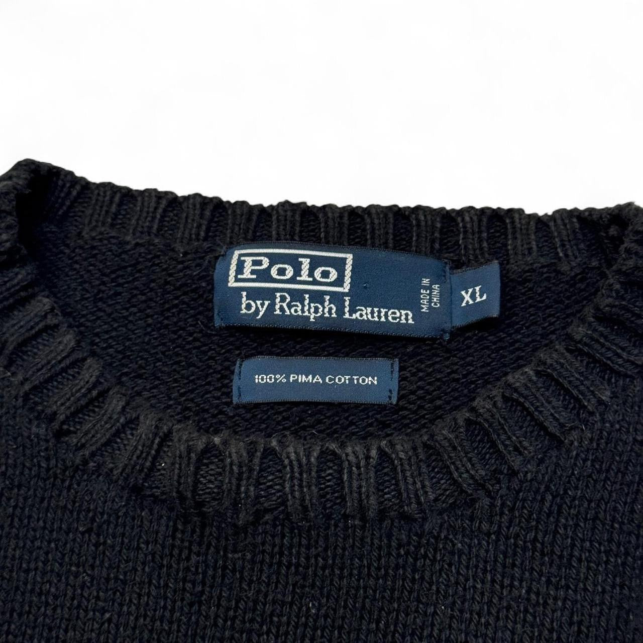 Vintage Purple Pony Polo Ralph Lauren Knit Sweater (XL)