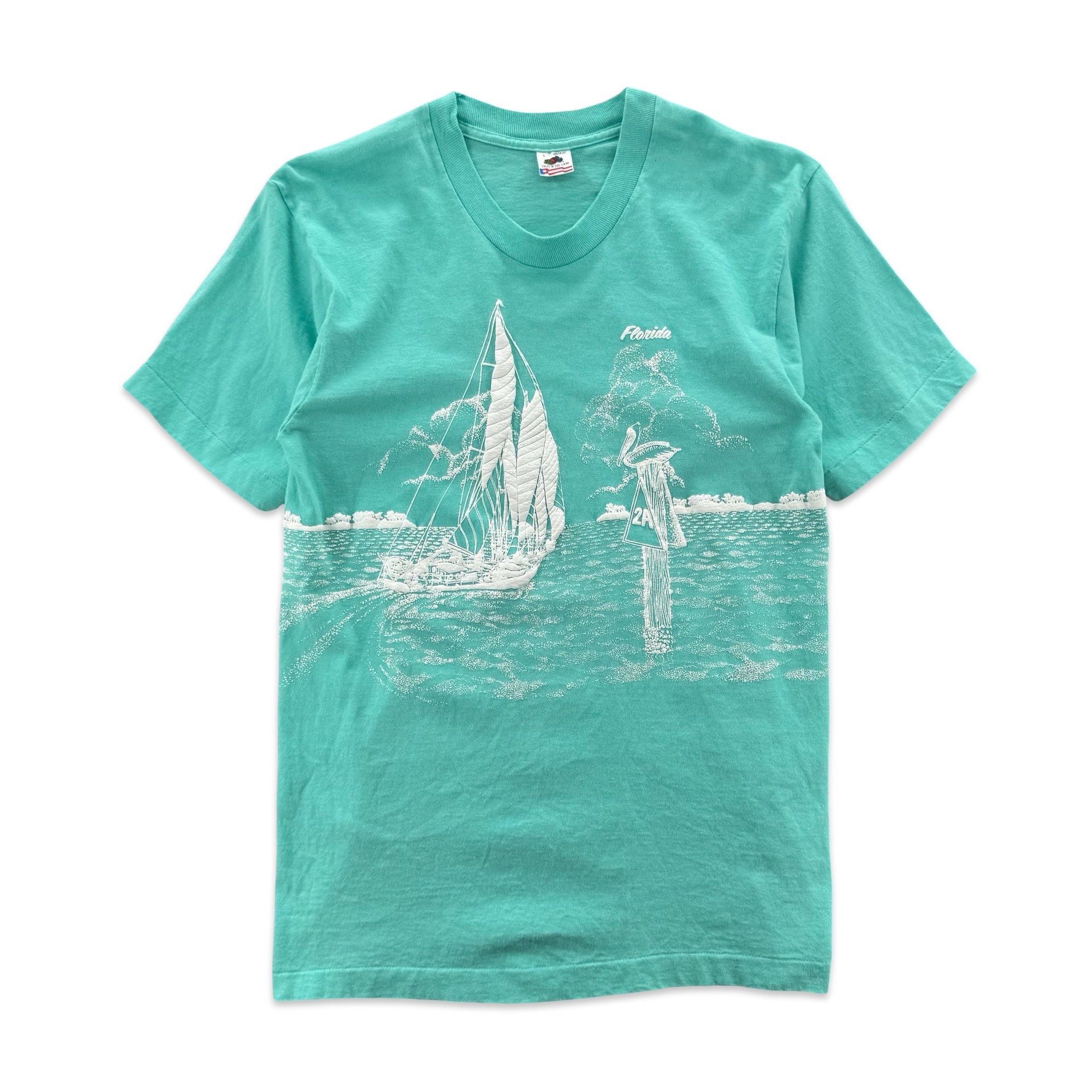 Vintage Florida Puff Print Tee (L)