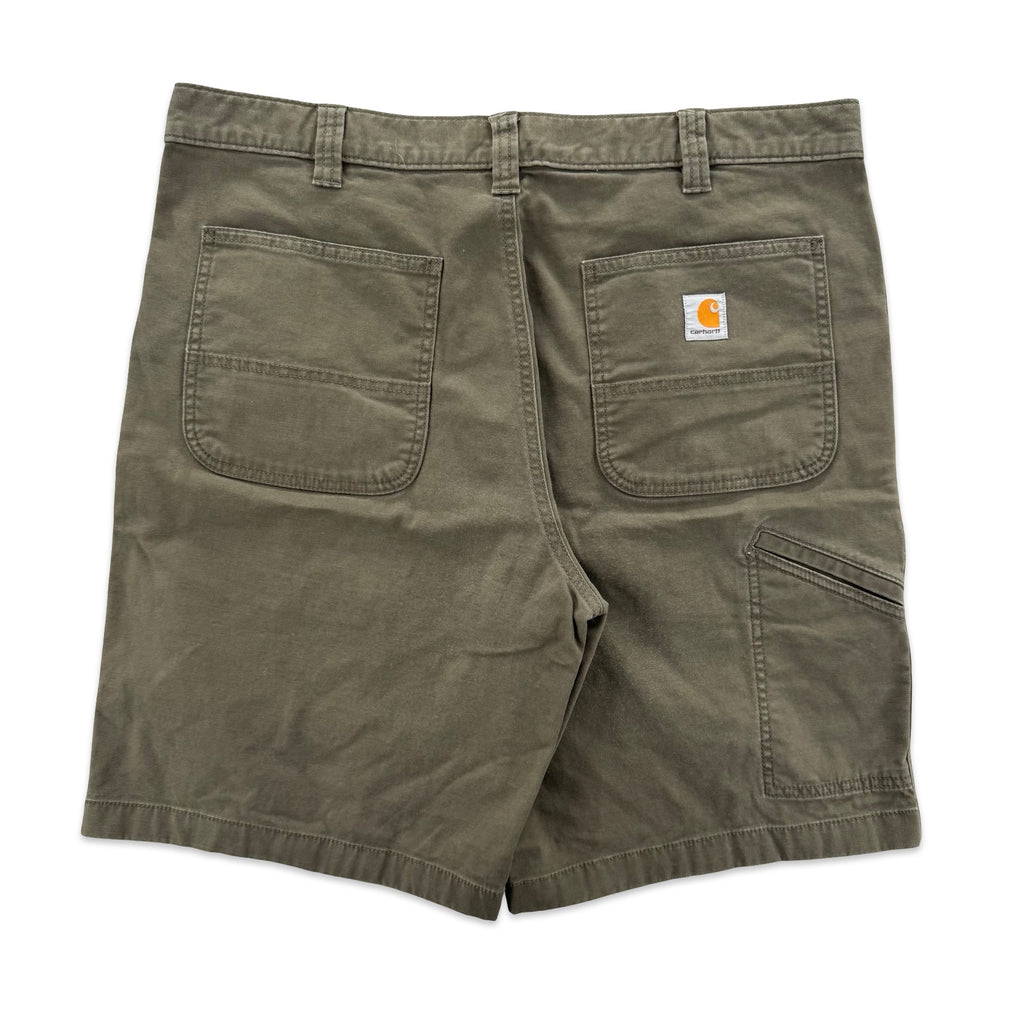 Forest Green Carhartt Carpenter Shorts (38)