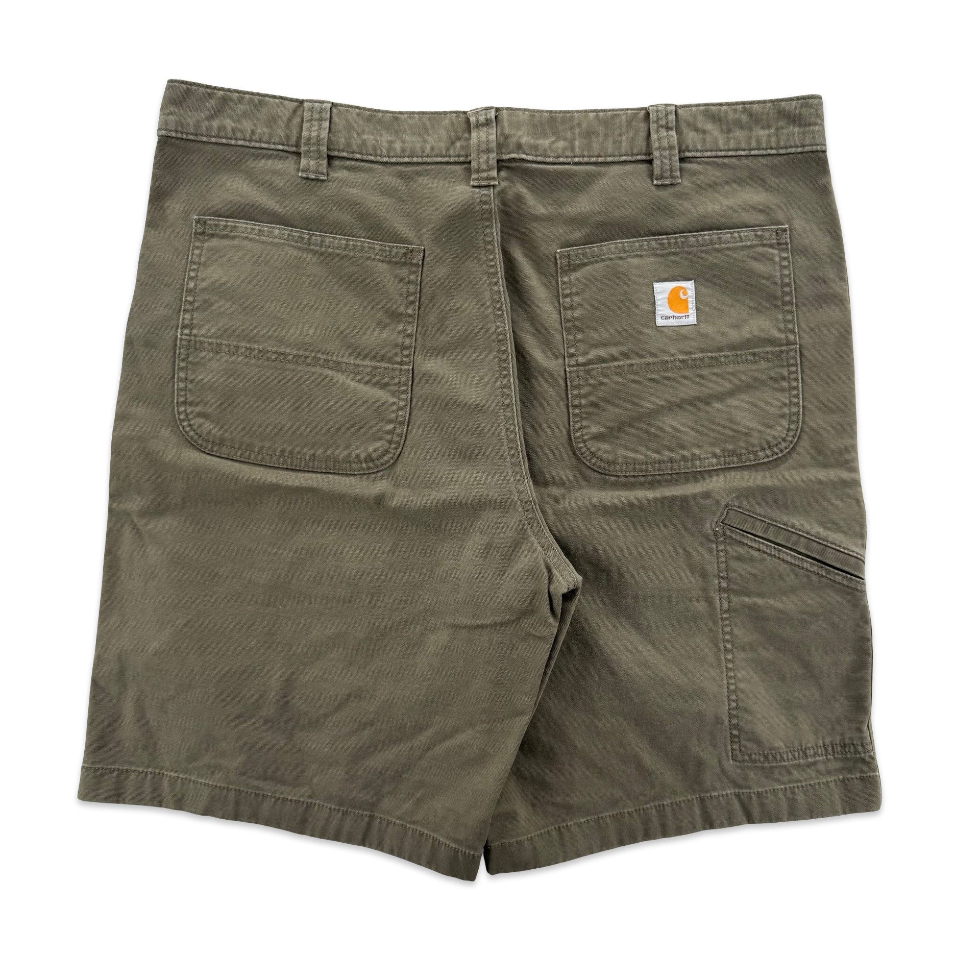 Forest Green Carhartt Carpenter Shorts (38)