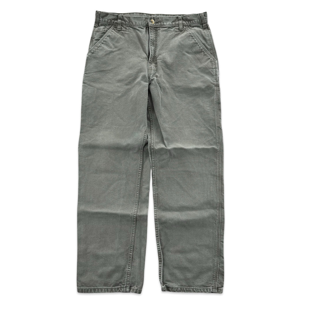 Olive Green Carhartt Carpenter Pants (36x32)