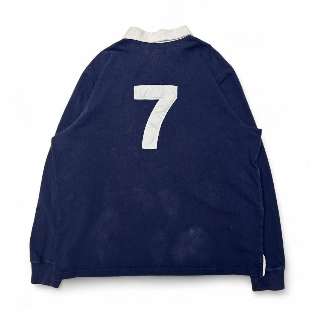 Vintage Polo Ralph Lauren Long Sleeve Numbered Polo Tee (XXL)