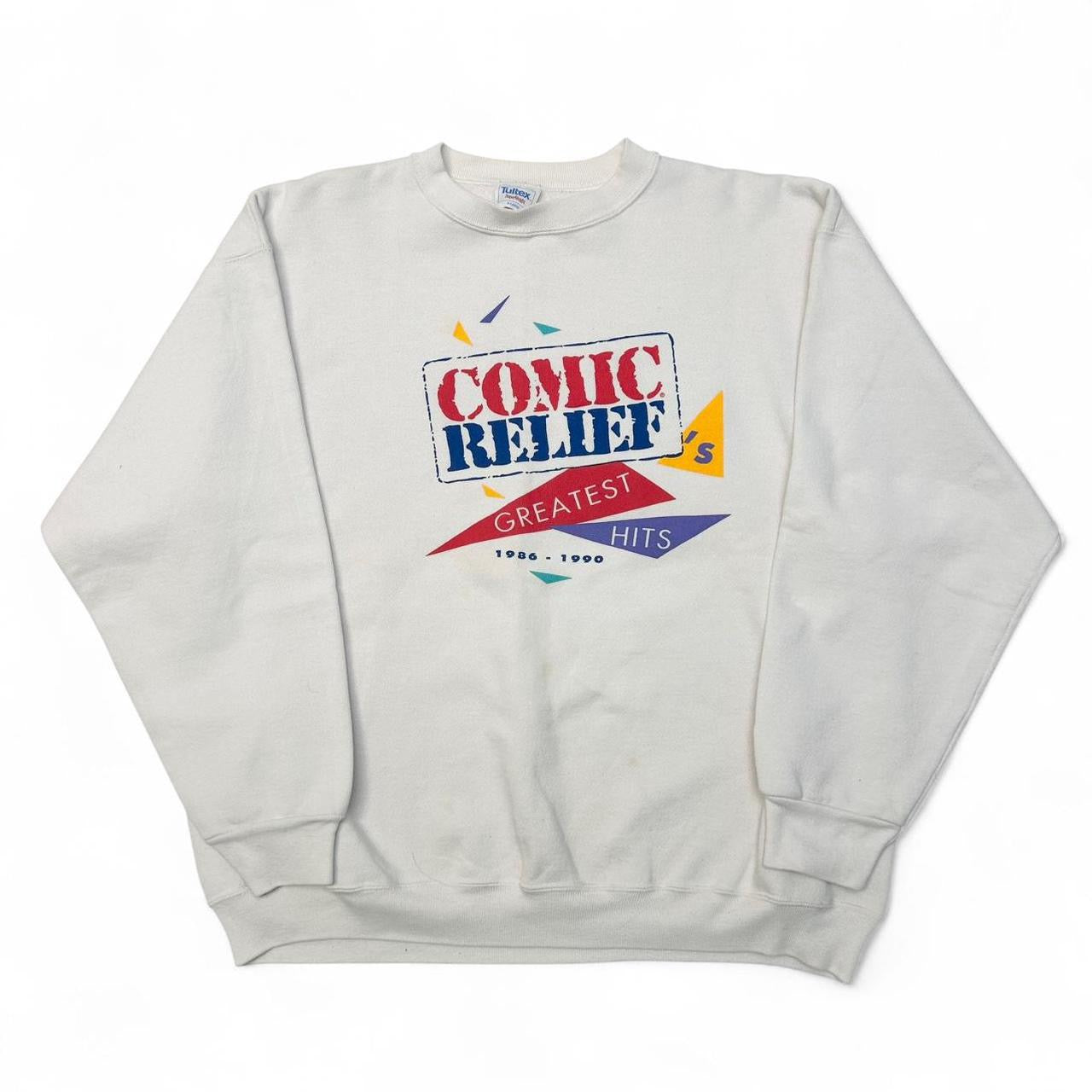 1990 Comic Relief Greatest Hits Crewneck Sweatshirt (XL)
