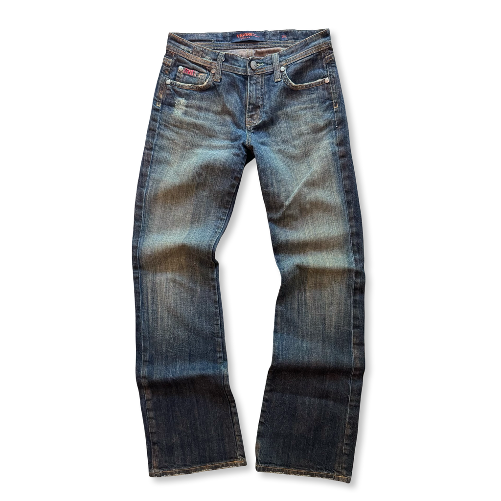 2000s Vigoss Embroidered Jeans (28x32”)