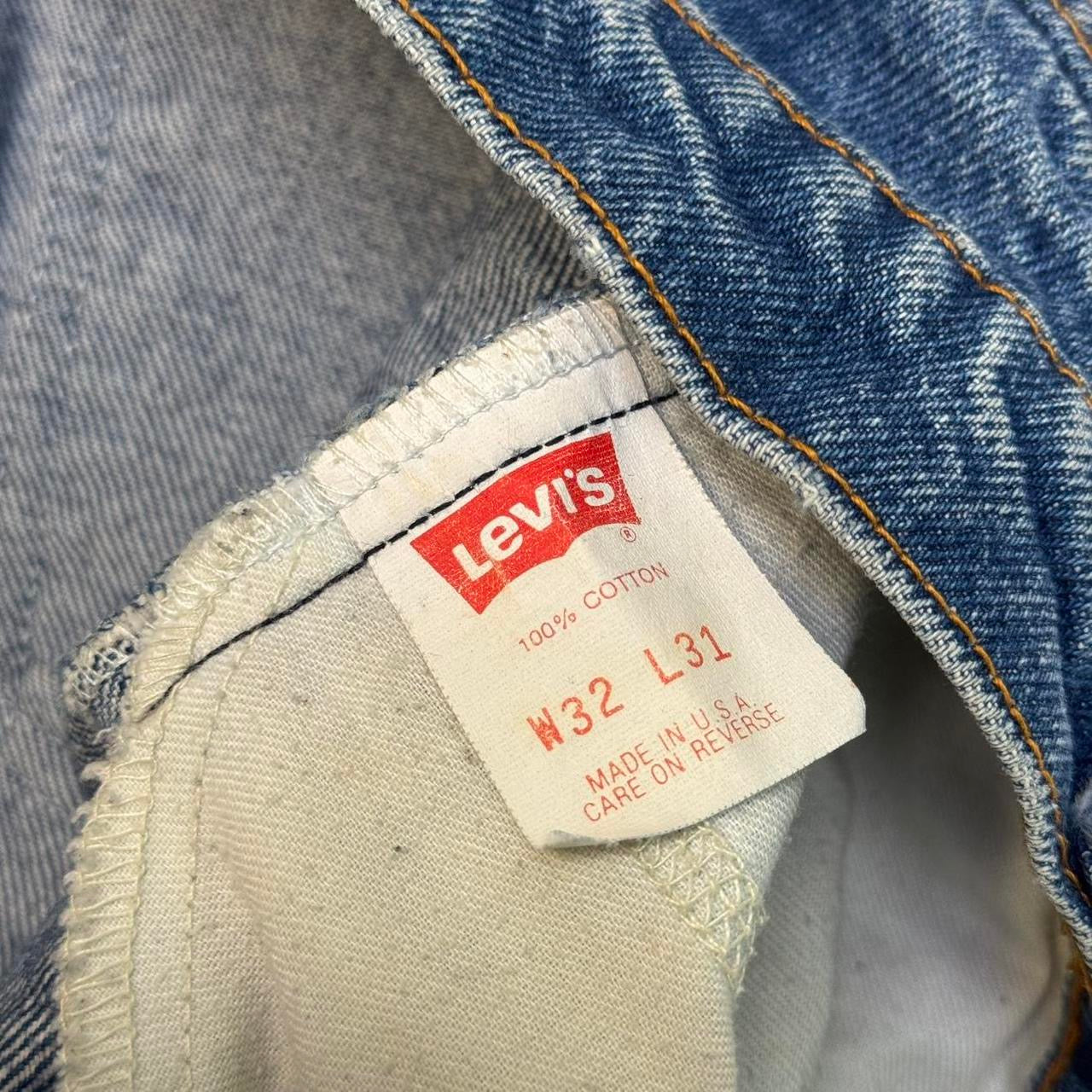 1980s Orange Tab Bootcut Jeans (32x30)