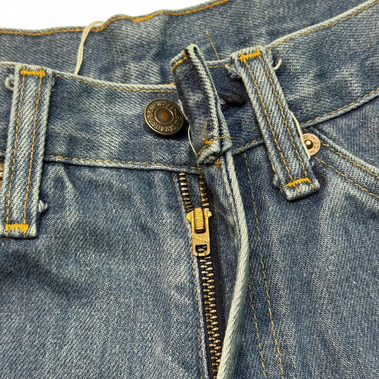 1970s Orange Tab Bootcut Jeans (32x28)