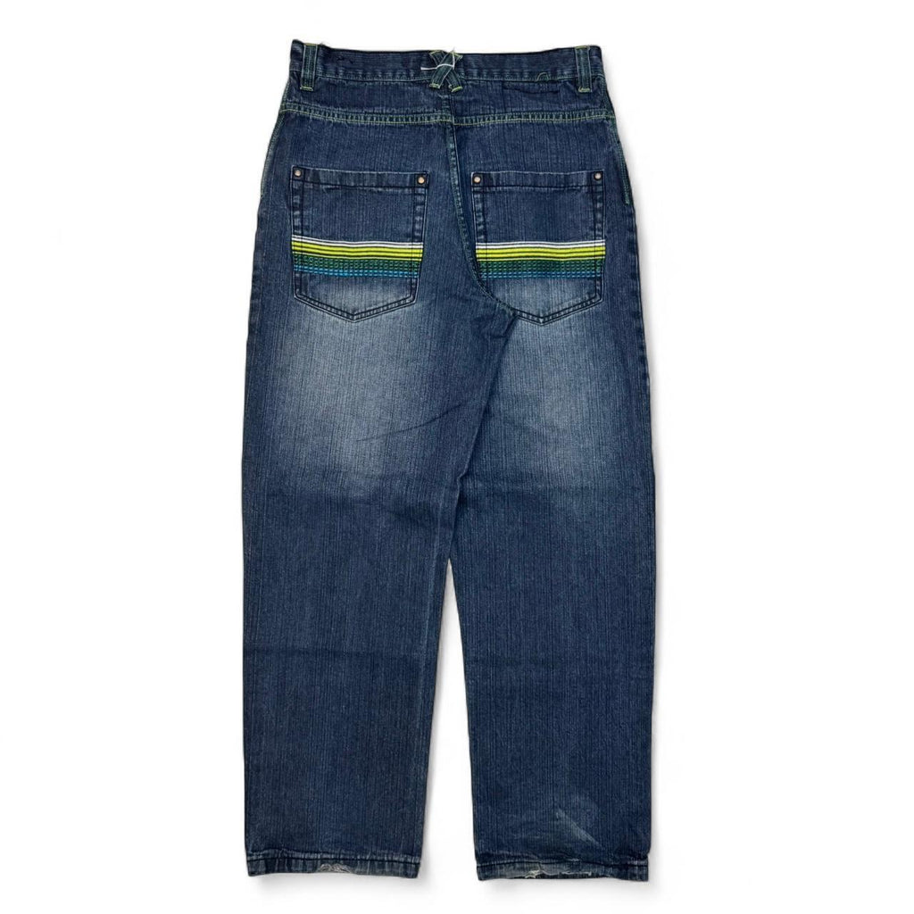 2000’s Southpole Embroidered Baggy Jeans (34x34)