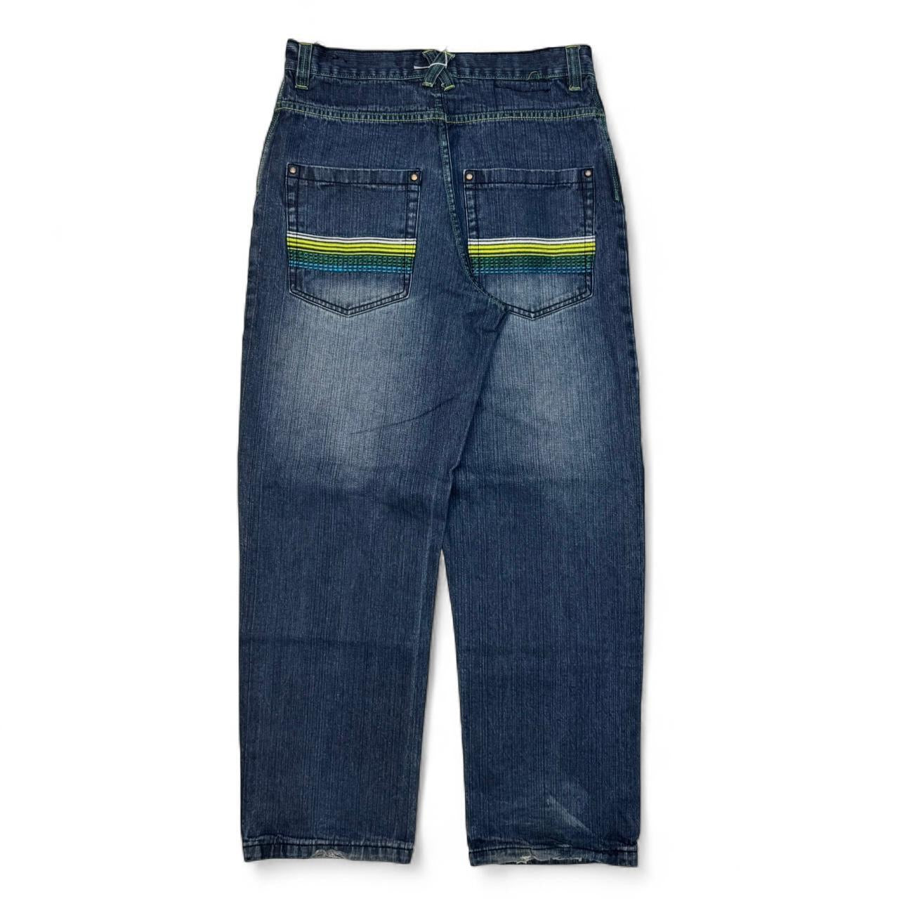 2000’s Southpole Embroidered Baggy Jeans (34x34)