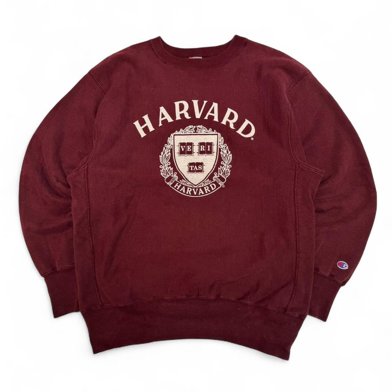 90s Champion Reverse Weave Harvard University Crewneck Sweatshirt (XL)