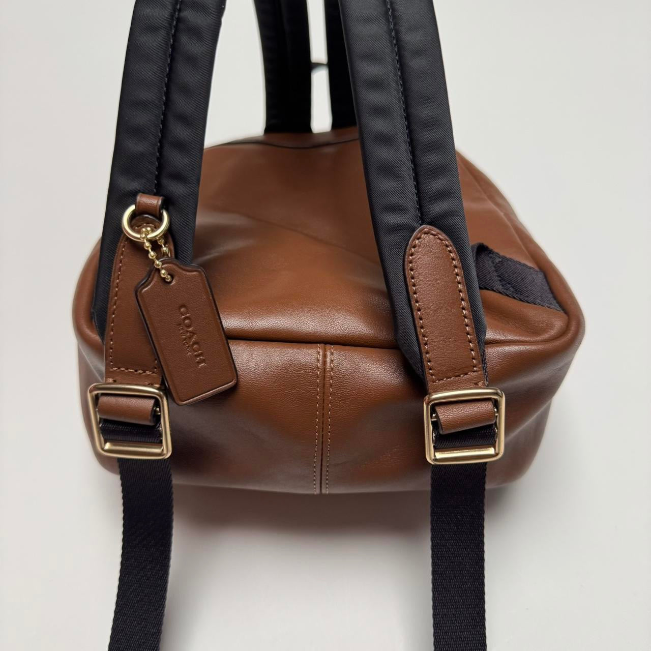 Signature Brown Coach Court Mini Backpack