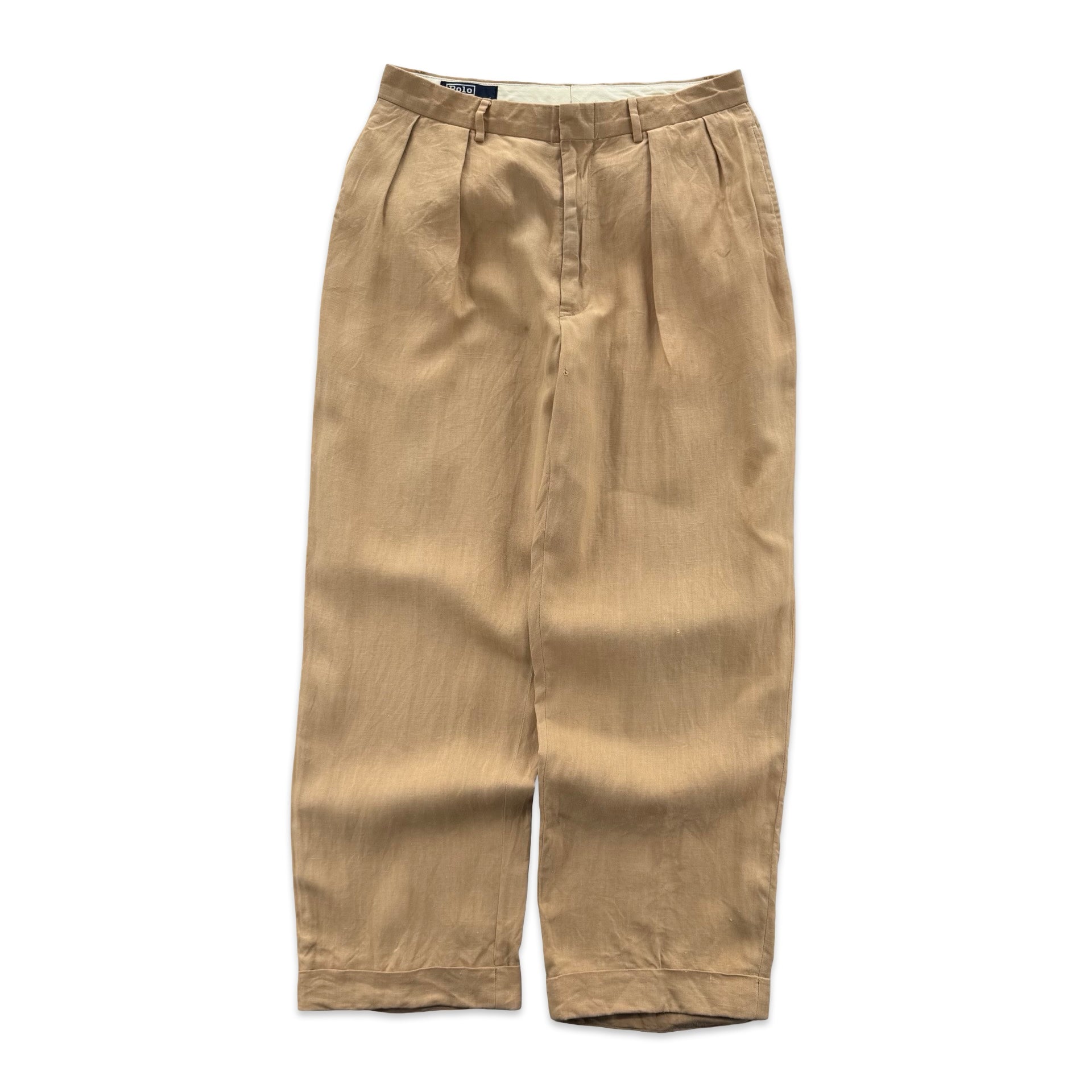 Vintage Polo Ralph Lauren Linen Trousers (31x28)