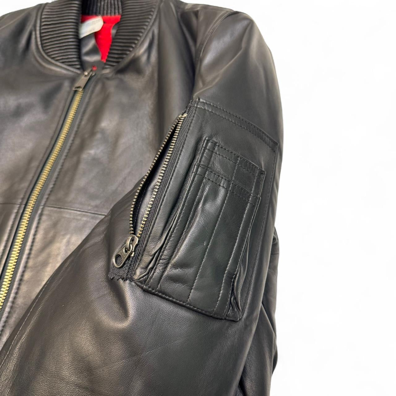 VLONE F/W 2019 Unreleased Runway Sheep Skin Leather Bomber Jacket (M)