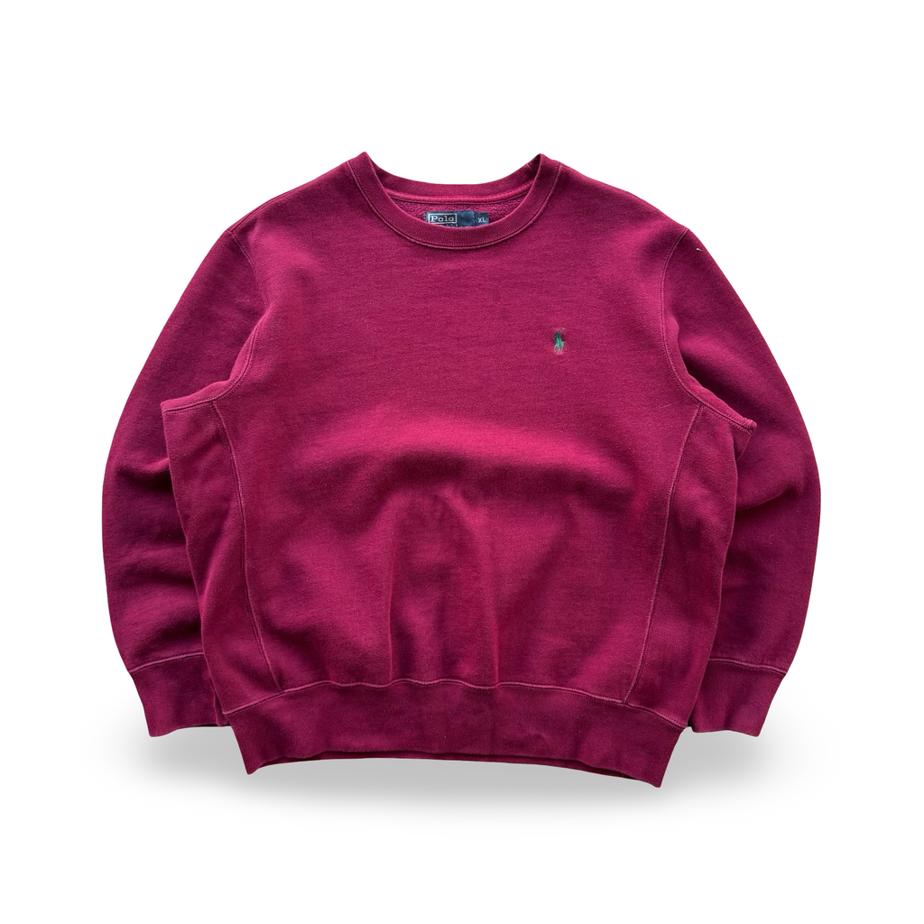 Vintage Burgundy Ralph Lauren Crewneck (XL)