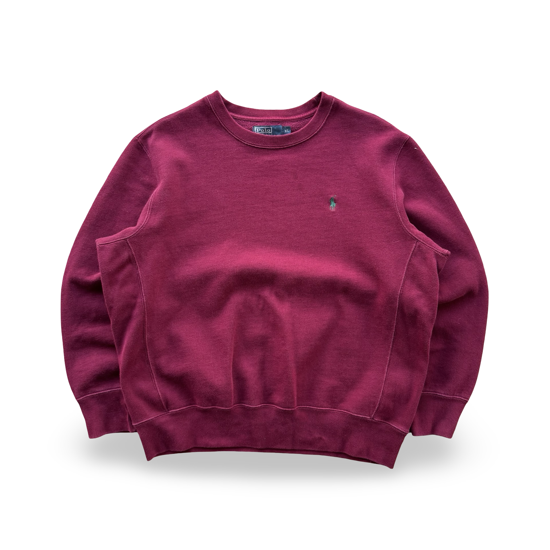 Vintage Burgundy Ralph Lauren Crewneck (XL)