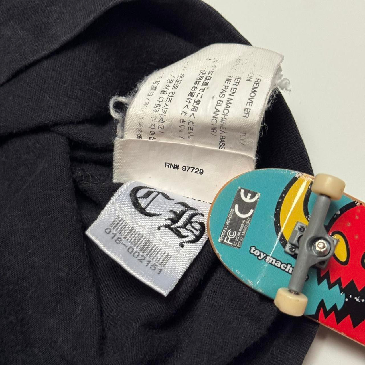 2000s Black & White Chrome Hearts Seal Pocket Tee (L)