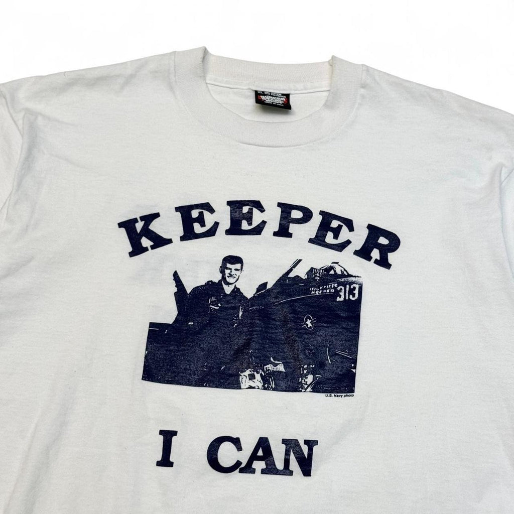 1980s “Keeper I Can, Because I Think I Can” US Navy Tee (XL)