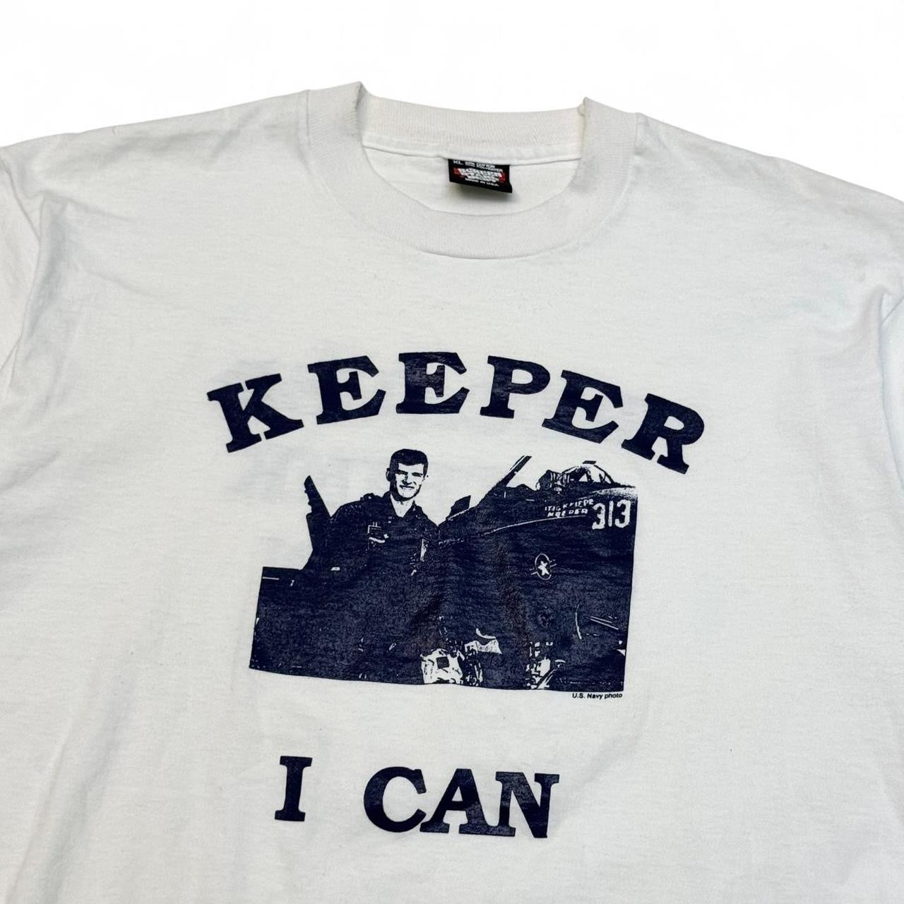 1980s “Keeper I Can, Because I Think I Can” US Navy Tee (XL)