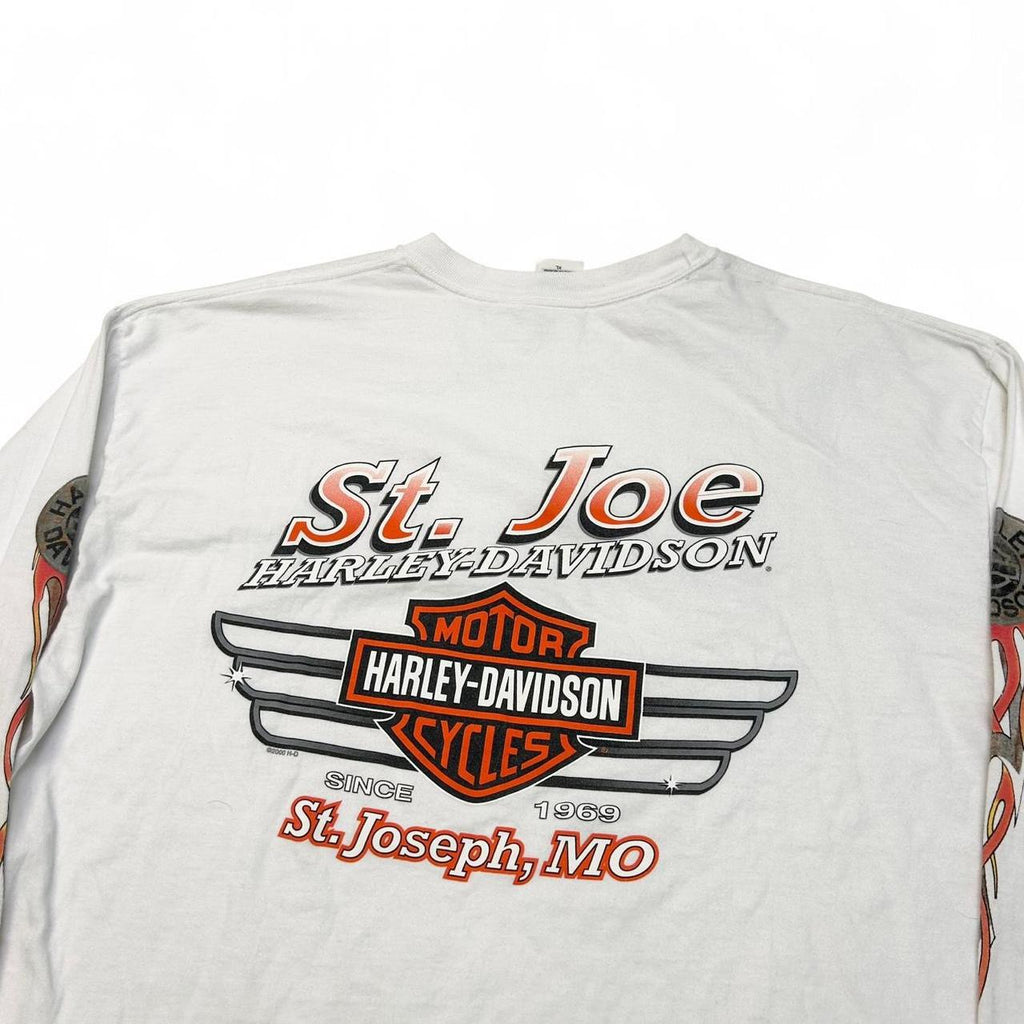 2004 St.Joe Harley Davidson Flame Sleeve (XL)