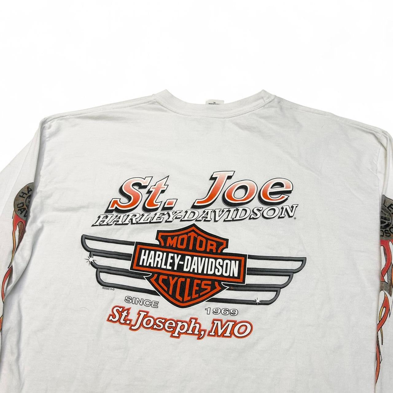 2004 St.Joe Harley Davidson Flame Sleeve (XL)
