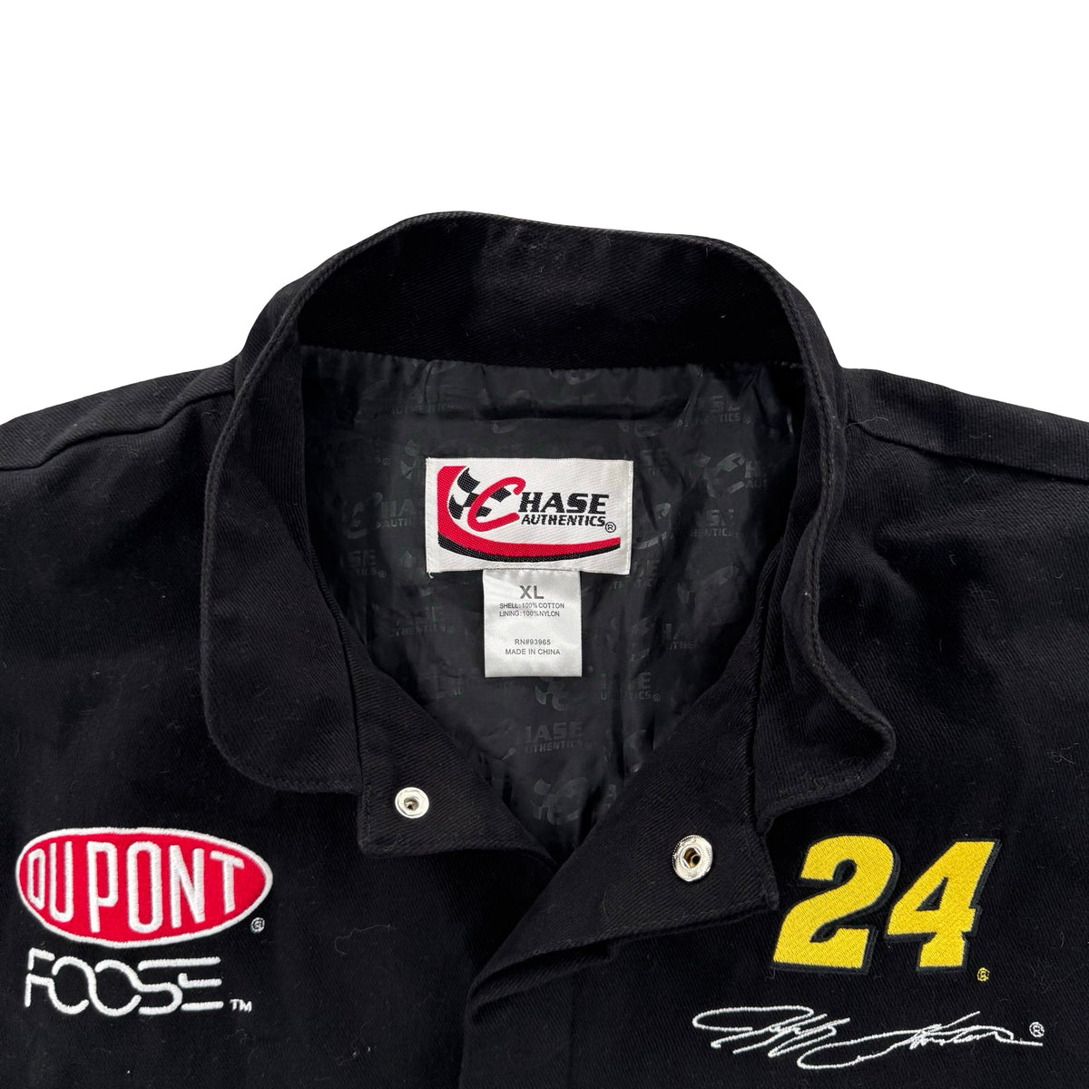 Black Chase Authentics Racing Jacket (XL)