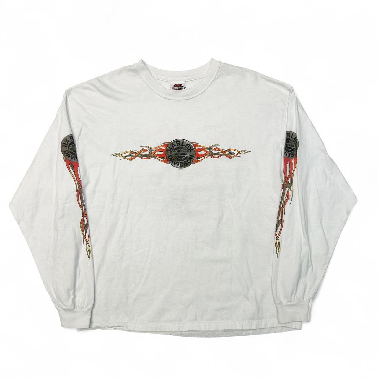 2004 St.Joe Harley Davidson Flame Sleeve (XL)
