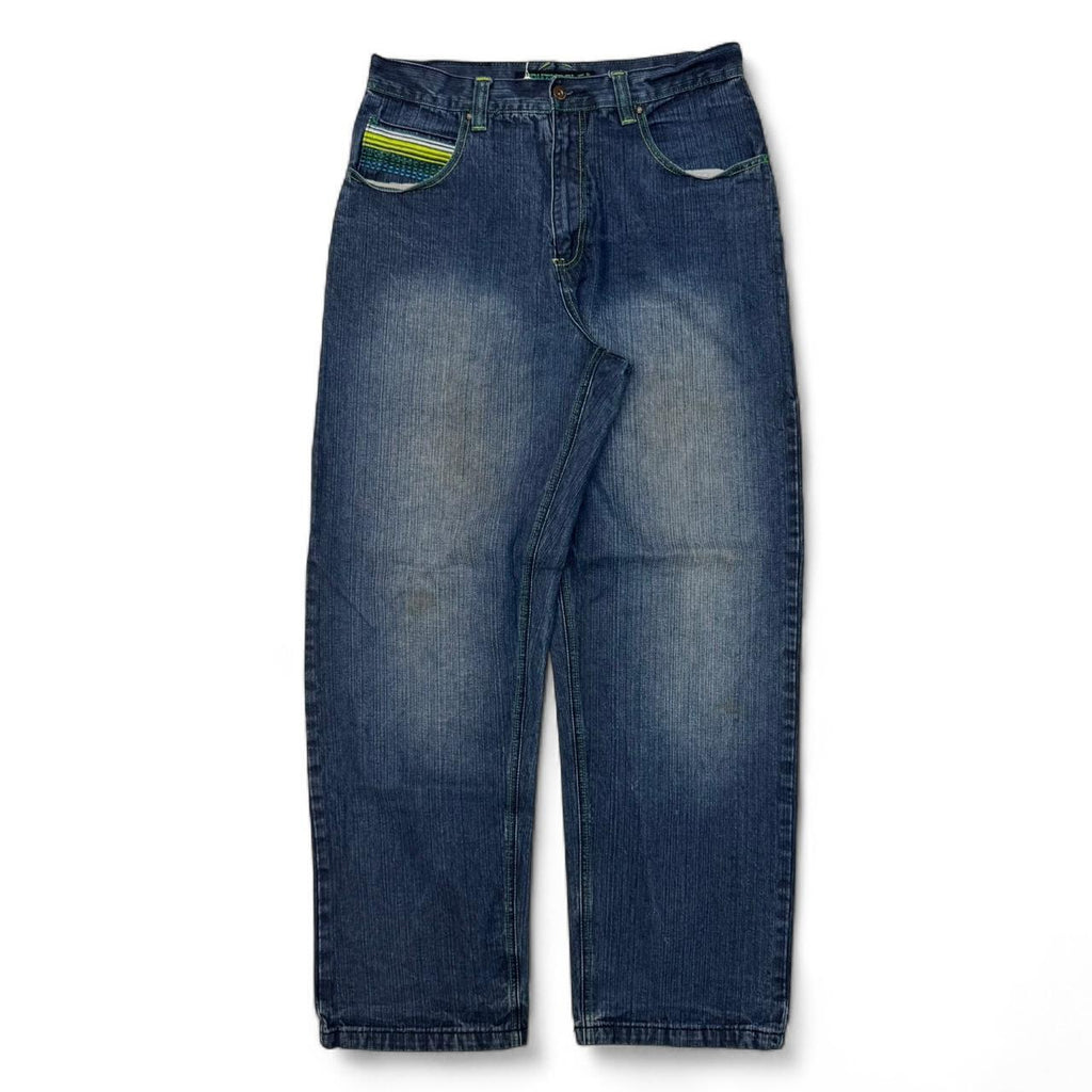 2000’s Southpole Embroidered Baggy Jeans (34x34)