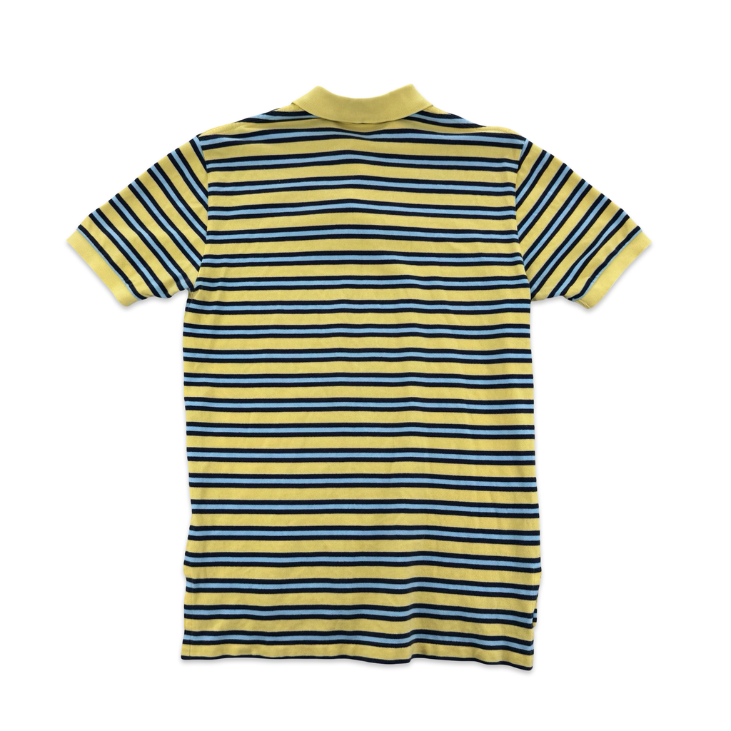 Vintage Yellow & Cyan Striped Ralph Lauren Polo (M)