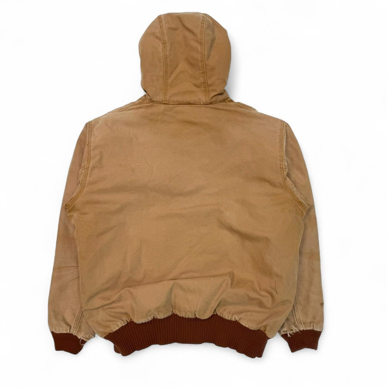 Tan Vintage Golden Armour Carhartt Style Hooded Jacket (L)