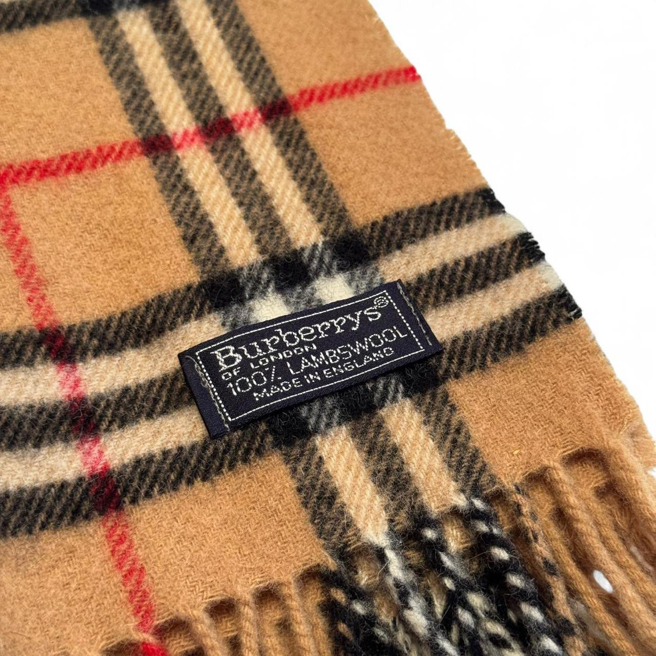 Vintage Lambswool Burberry Check Scarf