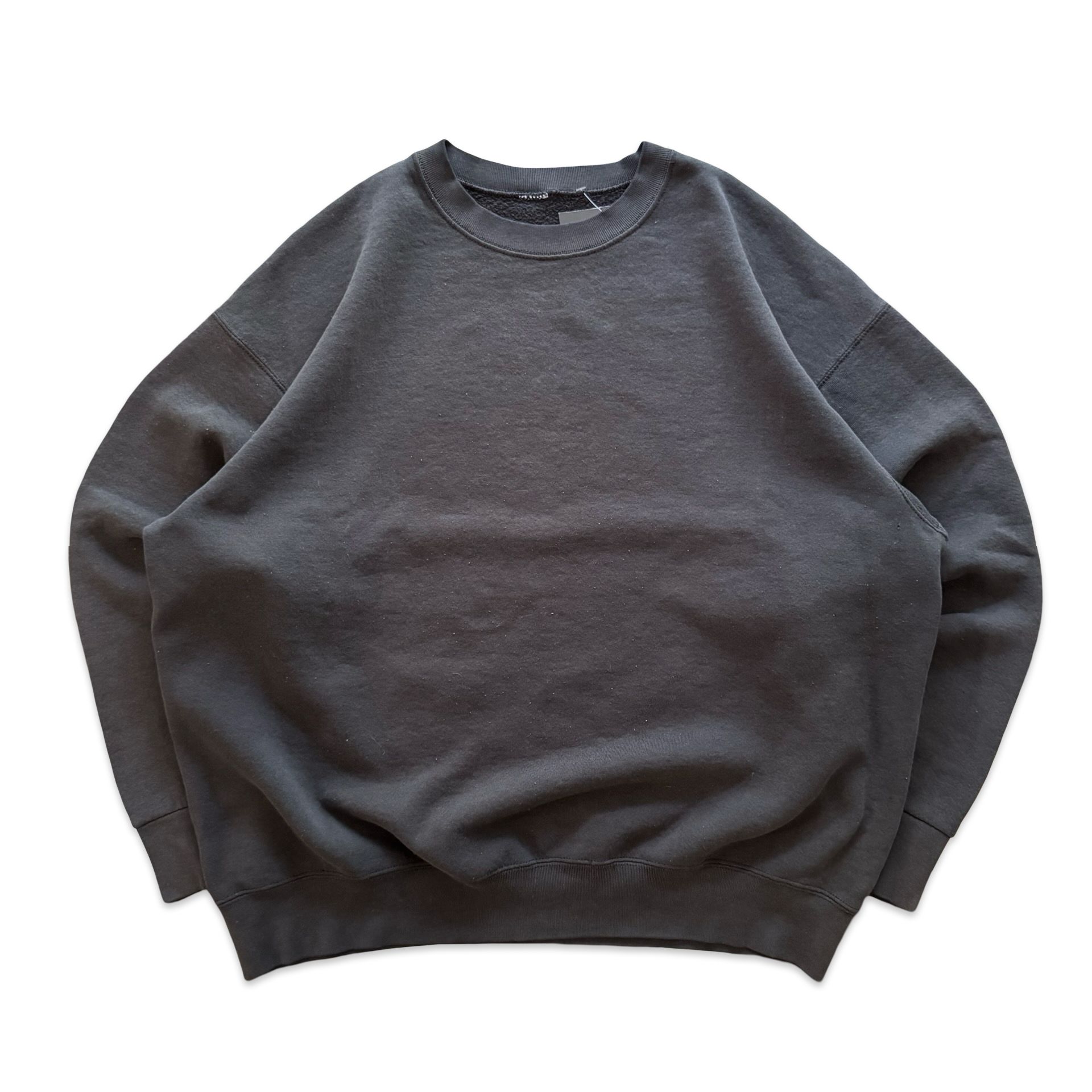 Sun Faded Black Crewneck Sweatshirt (L)