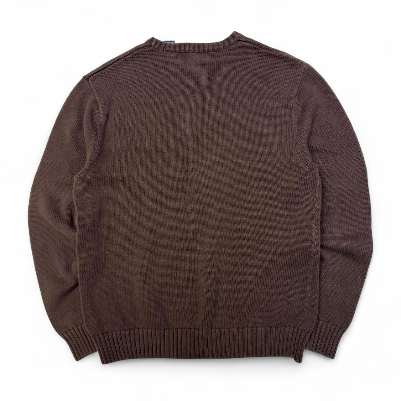 Vintage Brown Chaps Knit Sweater (XL)