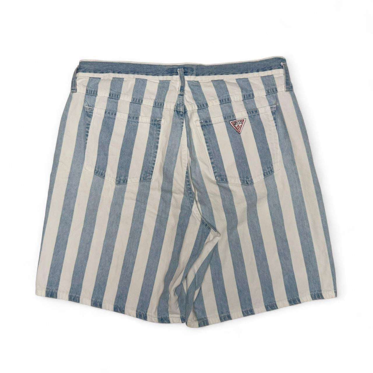 90’s Guess Striped Denim Shorts (34)