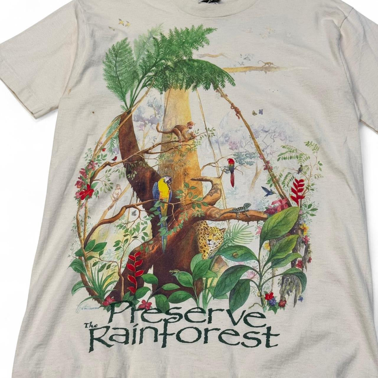 1990s Liquid Blue Preserve The Rainforest Tee (L)