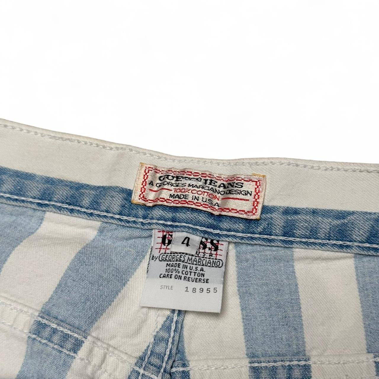 90’s Guess Striped Denim Shorts (34)