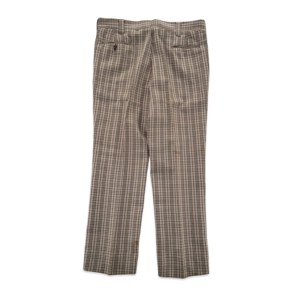 70s Houndstooth Pattern Pants (38x29)