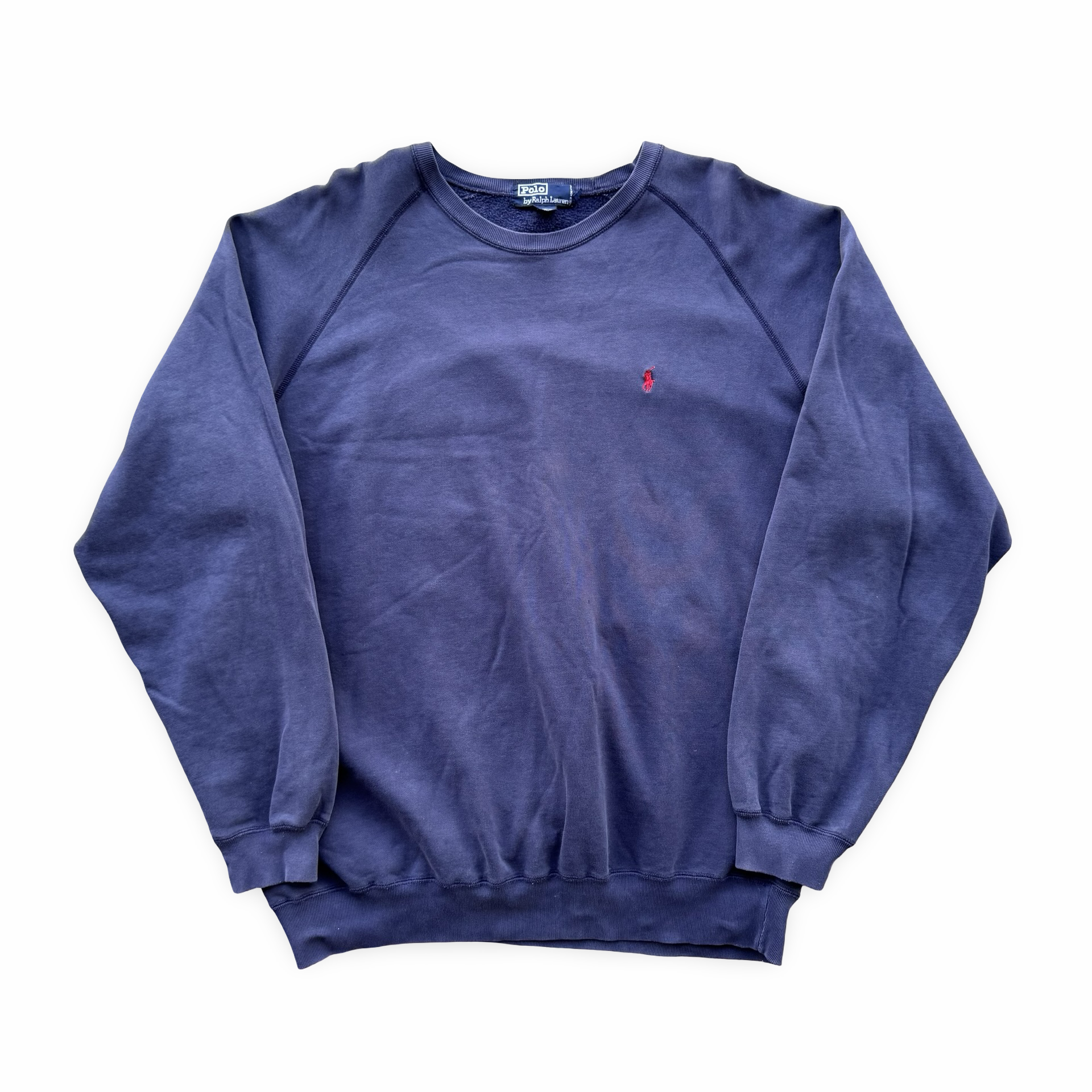 Vintage Navy Ralph Lauren Raglan Crewneck (XL)
